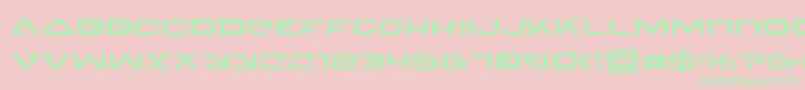 4114BlasterExpanded Font – Green Fonts on Pink Background