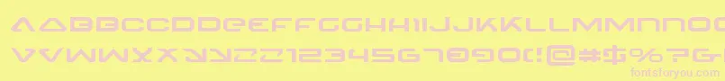 4114BlasterExpanded Font – Pink Fonts on Yellow Background