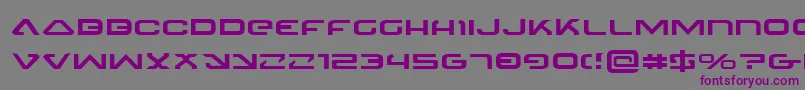 Police 4114BlasterExpanded – polices violettes sur fond gris