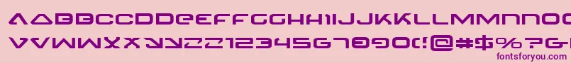 4114BlasterExpanded Font – Purple Fonts on Pink Background