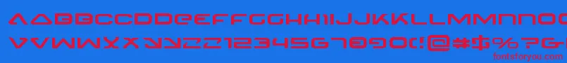 Police 4114BlasterExpanded – polices rouges sur fond bleu
