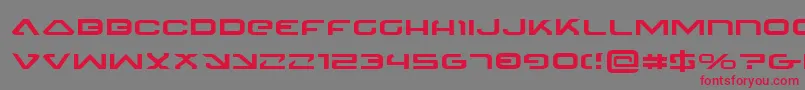 Шрифт 4114BlasterExpanded – красные шрифты на сером фоне
