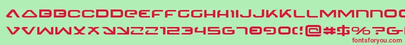 Шрифт 4114BlasterExpanded – красные шрифты на зелёном фоне