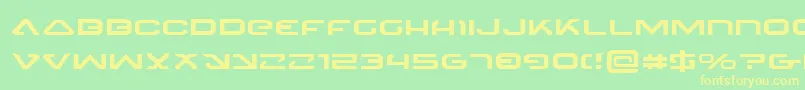4114BlasterExpanded Font – Yellow Fonts on Green Background