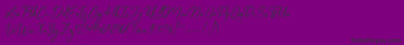 Apalu Font – Black Fonts on Purple Background