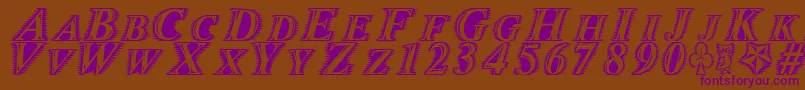 More about Zippo Font Zippo Font – Purple Fonts on Brown Background