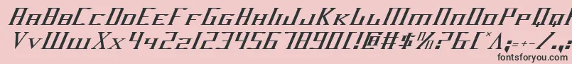 フォントDarkwv2i – ピンクの背景に黒い文字