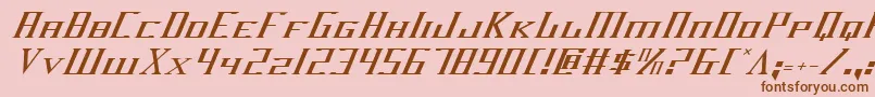 Darkwv2i Font – Brown Fonts on Pink Background