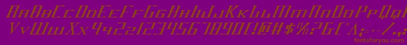 Darkwv2i Font – Brown Fonts on Purple Background