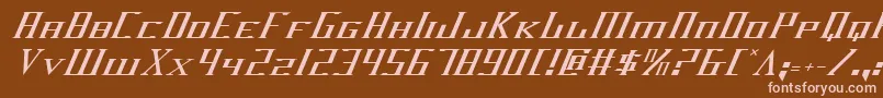 Darkwv2i Font – Pink Fonts on Brown Background