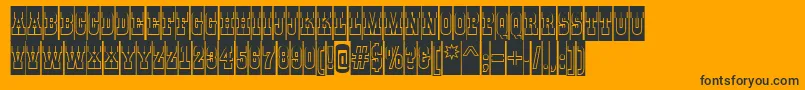 AGildiatitulcmgrBold Font – Black Fonts on Orange Background