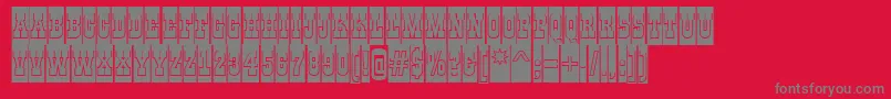 AGildiatitulcmgrBold Font – Gray Fonts on Red Background