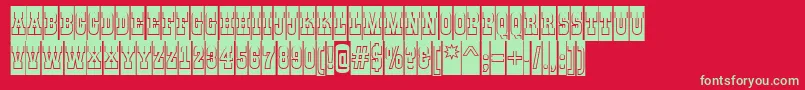 AGildiatitulcmgrBold Font – Green Fonts on Red Background