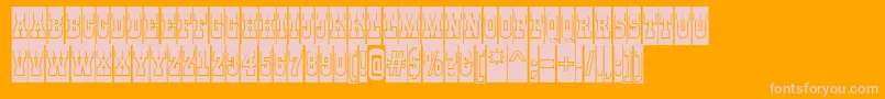 AGildiatitulcmgrBold Font – Pink Fonts on Orange Background