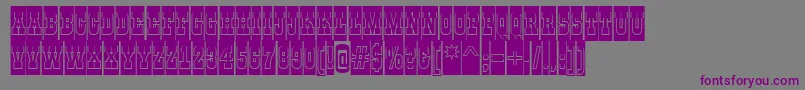 AGildiatitulcmgrBold-Schriftart – Violette Schriften auf grauem Hintergrund
