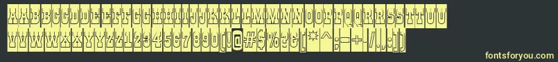 AGildiatitulcmgrBold-Schriftart – Gelbe Schriften auf schwarzem Hintergrund