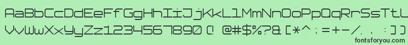 SoftwareTester7 Font – Black Fonts on Green Background