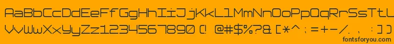 SoftwareTester7 Font – Black Fonts on Orange Background