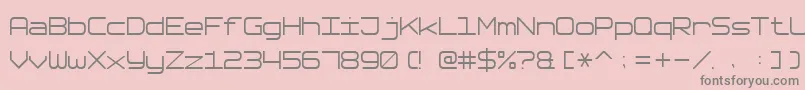 SoftwareTester7 Font – Gray Fonts on Pink Background
