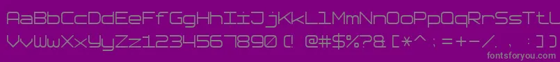 SoftwareTester7 Font – Gray Fonts on Purple Background