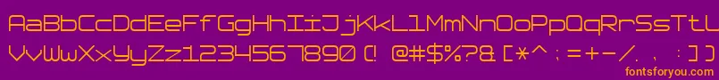 SoftwareTester7 Font – Orange Fonts on Purple Background