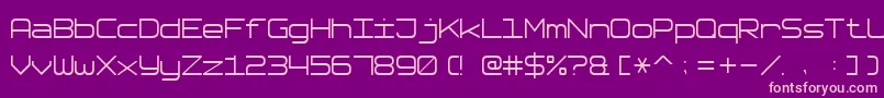 SoftwareTester7 Font – Pink Fonts on Purple Background