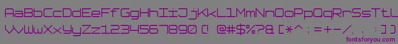 SoftwareTester7 Font – Purple Fonts on Gray Background