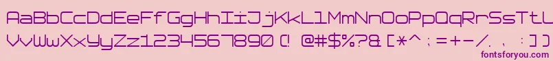 SoftwareTester7 Font – Purple Fonts on Pink Background