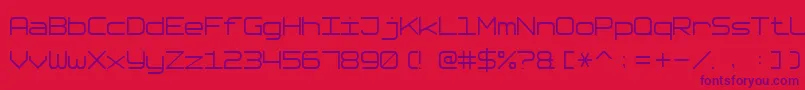 SoftwareTester7 Font – Purple Fonts on Red Background
