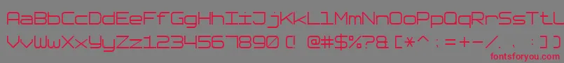 Шрифт SoftwareTester7 – красные шрифты на сером фоне