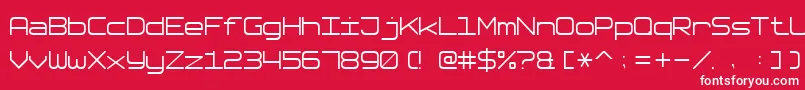 SoftwareTester7 Font – White Fonts on Red Background