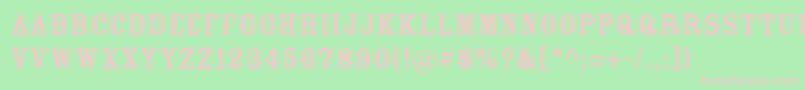 RosewoodstdFill Font – Pink Fonts on Green Background
