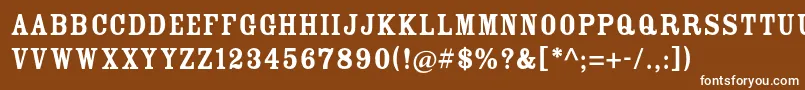 RosewoodstdFill Font – White Fonts on Brown Background