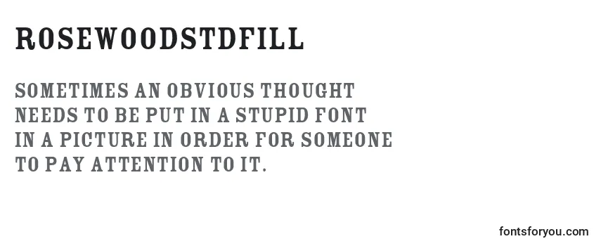 Review of the RosewoodstdFill Font