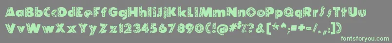 ElRioLobo Font – Green Fonts on Gray Background