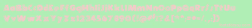 ElRioLobo Font – Pink Fonts on Green Background