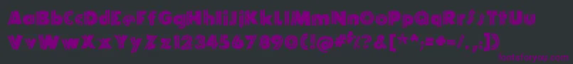 Шрифт ElRioLobo – фиолетовые шрифты на чёрном фоне
