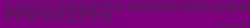 Toskanische Font – Black Fonts on Purple Background