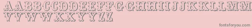 Toskanische Font – Gray Fonts on Pink Background