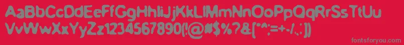 More about BnBlurryday Font BnBlurryday Font – Gray Fonts on Red Background