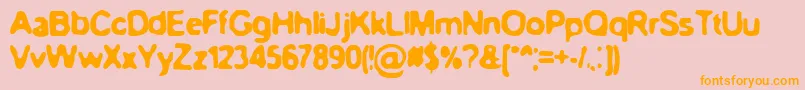 More about BnBlurryday Font BnBlurryday Font – Orange Fonts on Pink Background