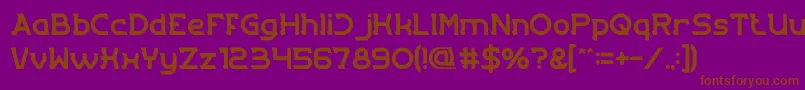 Entrance Font – Brown Fonts on Purple Background
