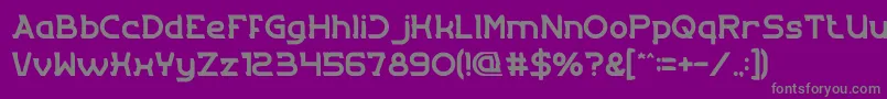 Entrance Font – Gray Fonts on Purple Background