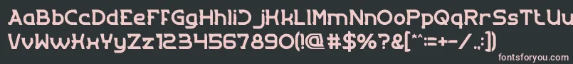 Entrance Font – Pink Fonts on Black Background