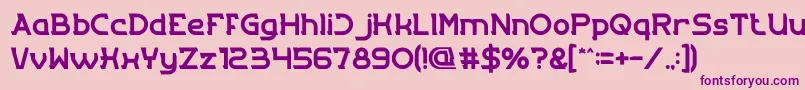 Entrance Font – Purple Fonts on Pink Background