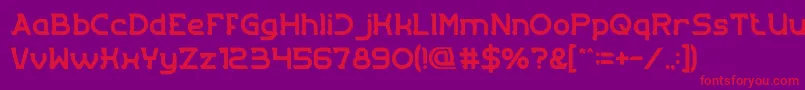 Entrance Font – Red Fonts on Purple Background