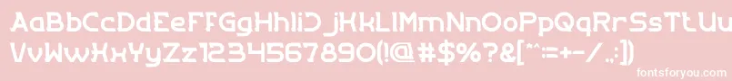 Entrance Font – White Fonts on Pink Background