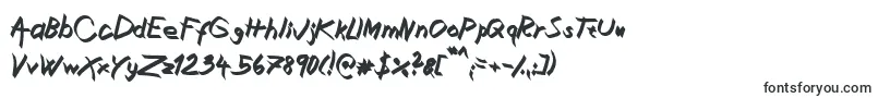 Czcionka XaligraphyBolditalic – czcionki, zaczynające się od X