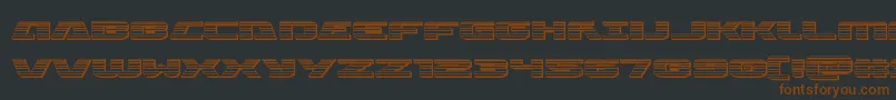 Iapetuschrome-fontti – ruskeat fontit mustalla taustalla
