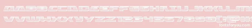 Iapetuschrome-Schriftart – Weiße Schriften auf rosa Hintergrund